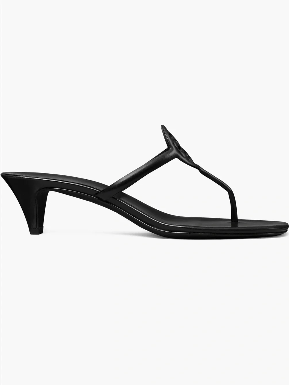NEW Tory Burch Miller Capri Kitten Heel Sandals in Perfect Black